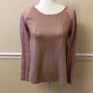 Anthropologie One September Women’s Shirt with Lace Details Size Small EUC